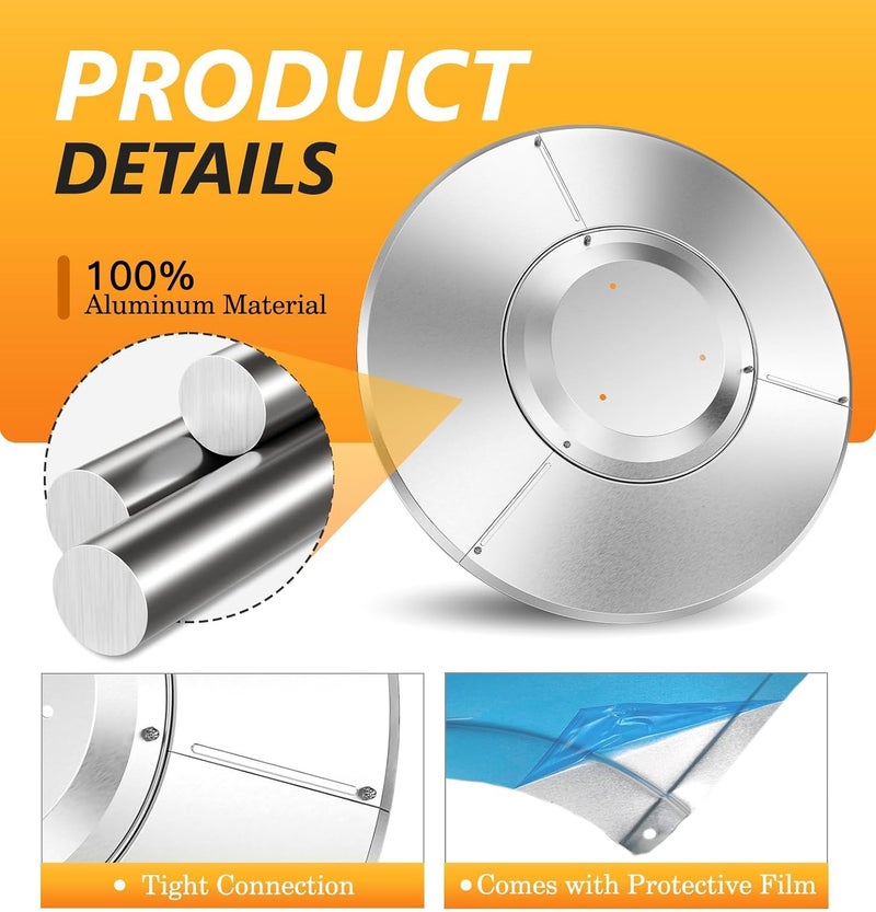 NUPICK Patio Heater Reflector Shield, 33" Propane Outdoor Heaters Replacement Part, Aluminum Heat Reflector Shield Top for Propane Outdoor Heaters - Image 4
